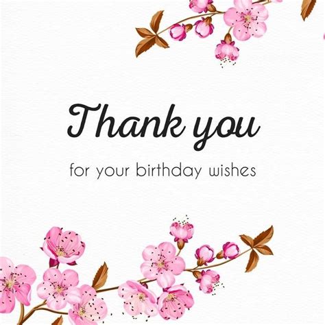 Thanks For Birthday Wishes Quotes Ts Cards And Greetings Thank