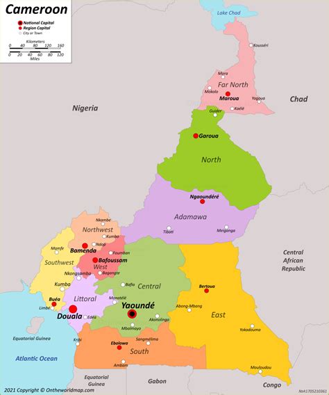 Cameroon Maps Detailed Maps Of Republic Of Cameroon