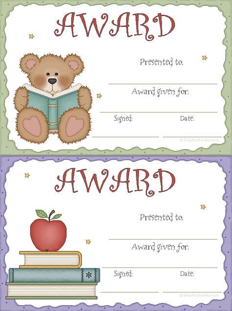Free Printable Awards Blank Or Printed And Many More Designs From