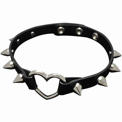 Choker Emo Collar Goth Necklace Leather Punk