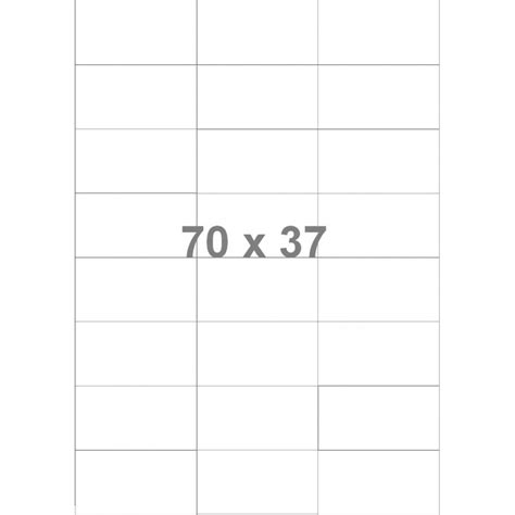 Etiquettes En Planche A4 Format 70x37 Mm