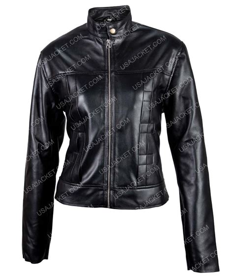 Played by karen gillan in the. Power Rangers Kimberly Hart Black Leather Cropped Jacket