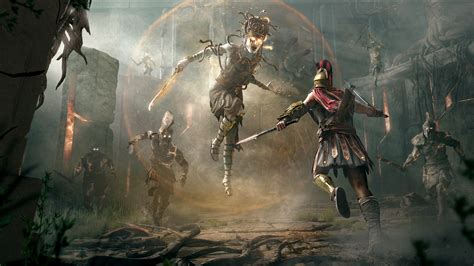Assassins Creed Odyssey Fight 4k Wallpaperhd Games Wallpapers4k