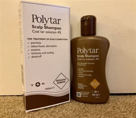 Polytar Scalp Coal Tar Solution 4 Shampoo 150 Ml New In Box