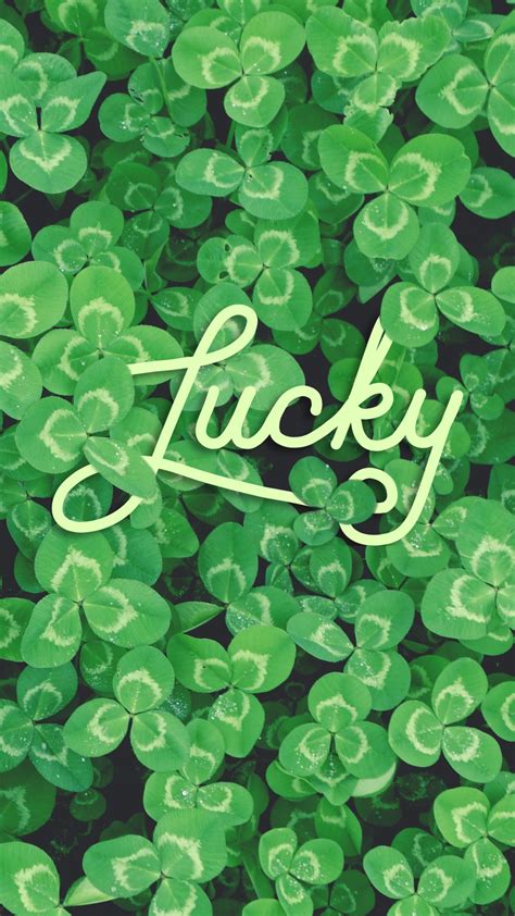 Lucky Clover St Patricks Day Phone Wallpaper Lynn Meadows Photography
