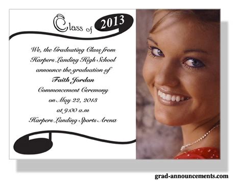 Graduation Announcements With And Without Photos Customized See Our