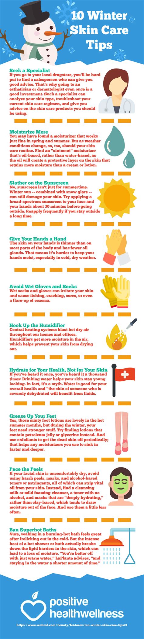 10 Winter Skin Care Tips Infographic