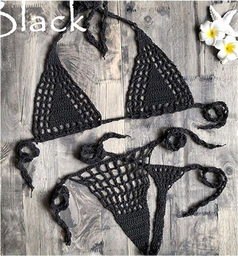 Amazon Com Awmerny Swimsuits Handmade Crochet Micro Bikini G Thong My