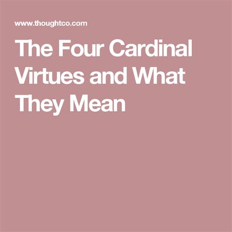 What Does The Cardinal Virtue Temperance Mean Meanid