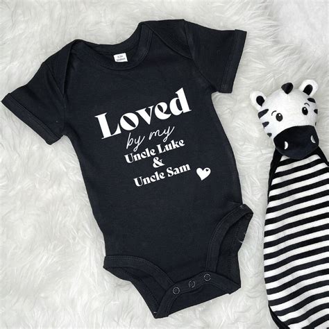 Loved By Auntie And Uncle Personalised Babygrow By Lovetree Design