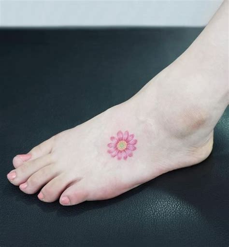 Pink Flower Tattoo Inkstylemag Pink Flower Tattoos Flower Tattoo