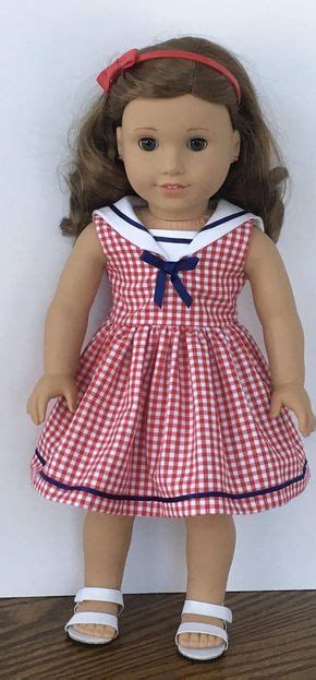This Listing Is For A Red And White Gingham Dress The Dress Is Made From A Cotton Fabric T