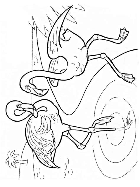 Do you know why flamingos are pink in color? Flamingo coloring pages. Download and print Flamingo ...