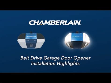 How To Install A Belt Drive Chamberlain Garage Door Opener Tutor Suhu