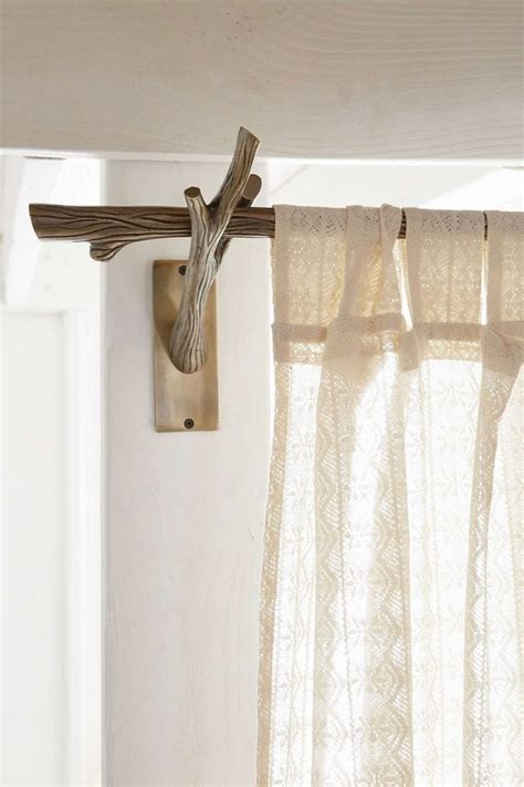 Everything is done, but at the end of the rod there. The 9 Perfect Rustic Curtain Rod Ideas WC190ffgi | Branch ...
