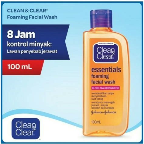 Clean N Clear Foaming Facial Wash 100ml Shopee Indonesia