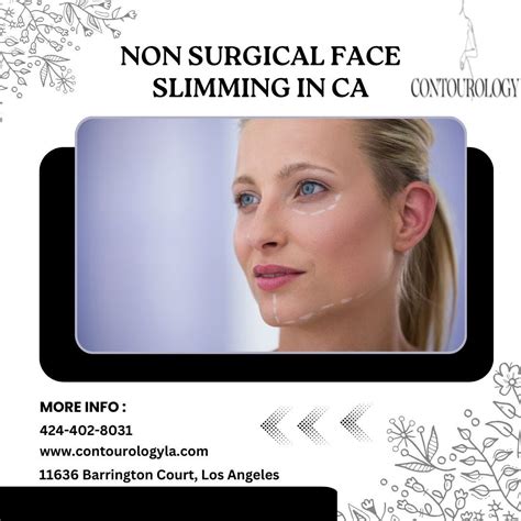 Non Surgical Face Slimming In Ca Contourology Body And Face