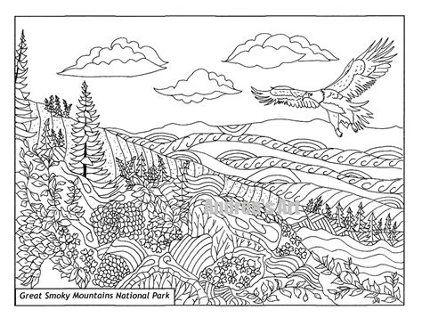 Download Glacier National Park coloring for free - Designlooter 2020 👨‍🎨