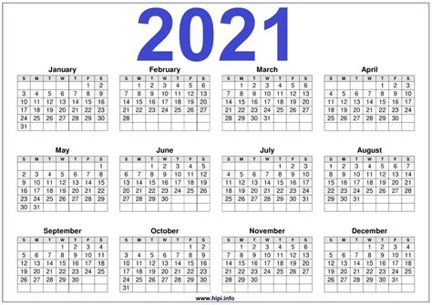 Free printable august 2021 calendar. 2021 Calendar Printable Free - Free Download - Hipi.info ...