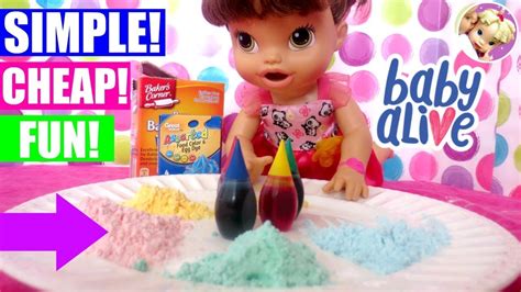 How To Make Colorful Baby Alive Food In Seconds The Baking Soda
