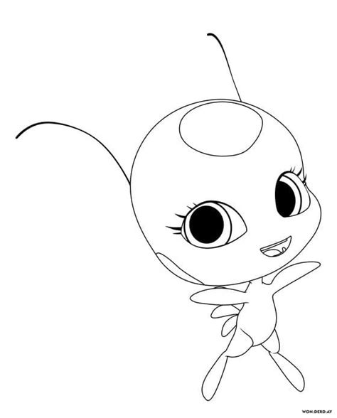 Ladybug Nooroo Miraculous Kwami Dibujos Kwamis Tikki Kolorowanki Sexiz Pix