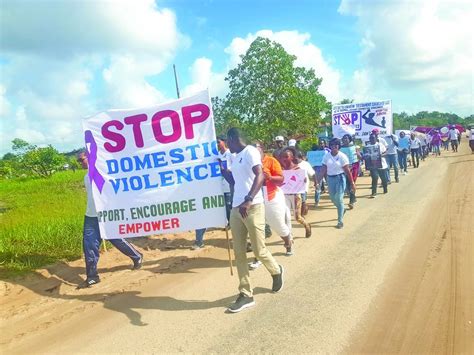 Kuru Kururu Hosts Domestic Violence Awareness Walk Guyana Times
