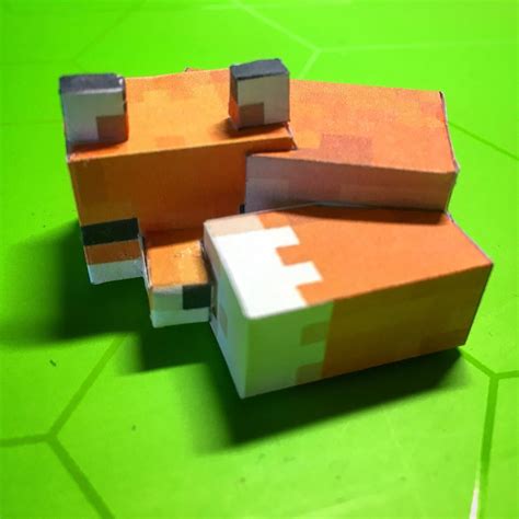 Fox Minecraft Papercraft Papercraft Foxes I Made R Minecraft