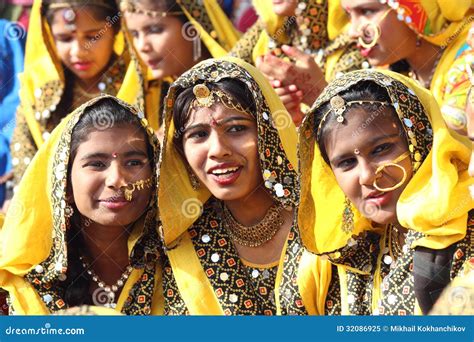 Group Of Indian Girls In Colorful Ethnic Attire Editorial Image Image