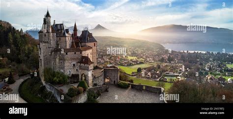 Most Beautiful Medieval Castles Of France Menthon Located Near Lake