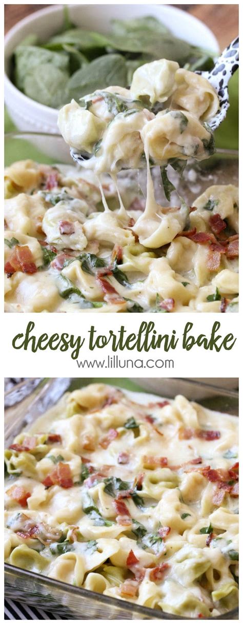 See more ideas about tortellini, pasta dishes, tortellini recipes. Cheesy Baked Tortellini recipe | Lil' Luna
