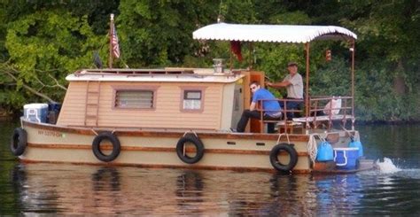Homebuilt Erie Canal Boat Wooden Boat Plans Canal Boat House Boat