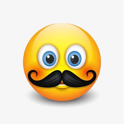 According to my police report, i had a great night out last night. Cute Hipster Smiling Emoticon, With Mustache Emoji, Smiley ...