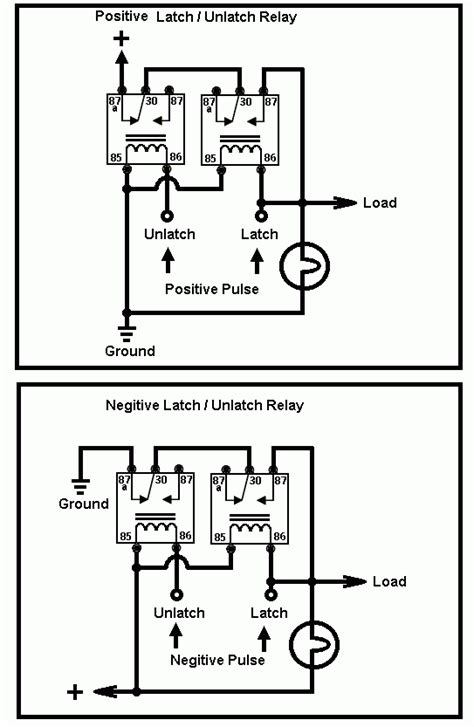 Latching Relay Diagram Circuit