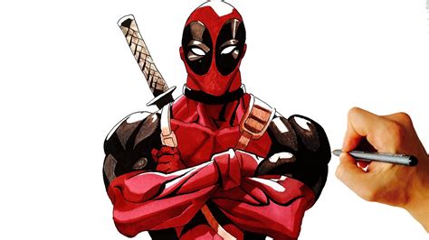 How To Draw Deadpool From Marvel Easy Step By Step Drawing Lesson Youtube