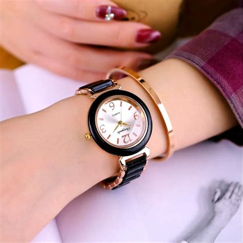 2016 fashion rose gold quartz watch full steel bracelet watch women watches ladies watch lady