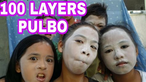 100 Layers Of Pulbo Challenge Nag Mukha Kaming Clown Youtube