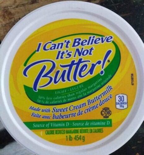 I Can T Believe It S Not Butter Calorie Reduced Margarine G Nutrition Information Innit