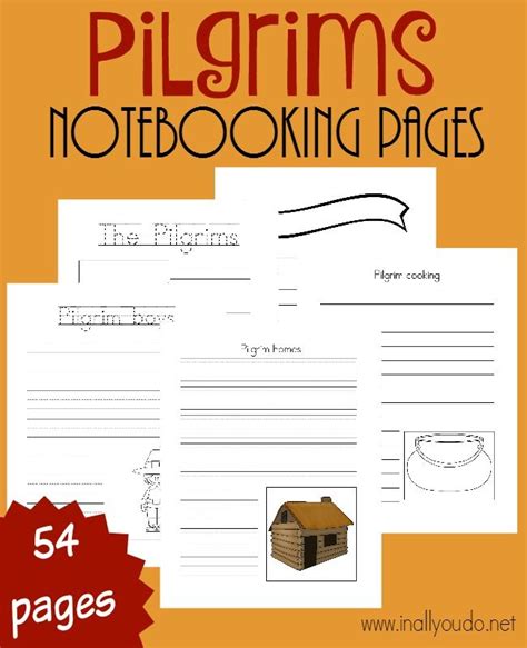 Pilgrims Notebooking Pages In All You Do Thanksgiving Activities