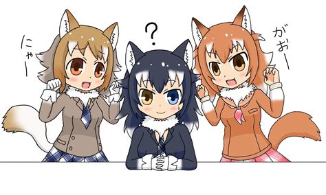 Kemono Friends Wolf Kawaii Anime Furry Art Kemono Friends