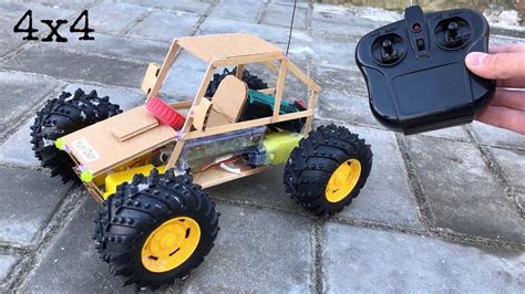 How To Make Amazing Diy Rc Car At Home Powerful 4wd Electric Car