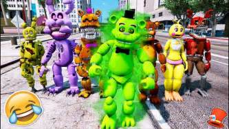 Brand New Freddy Animatronic Slime Freddy Gta 5 Mods For Kids Fnaf R