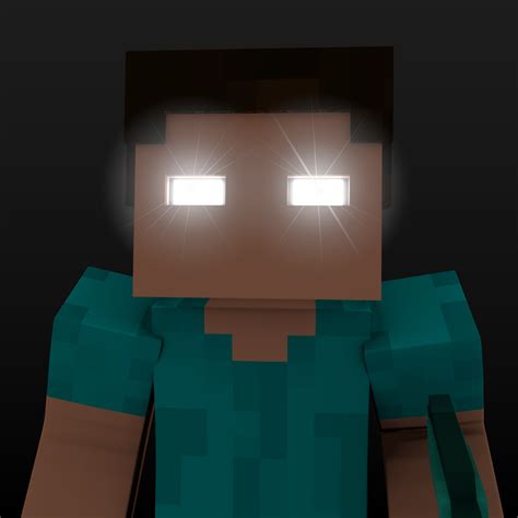 Minecraft Herobrine Character 3d Render Hd By Agentundertaker On