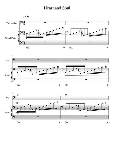Heart And Soul Sheet Music For Piano Cello Download Free In Pdf Or Midi