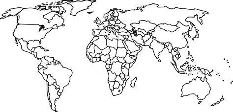 World Map Drawing PNG Transparent OnlyGFX Com