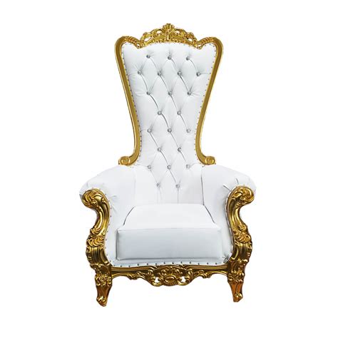 Sweetheart Bride And Groom Throne Chair Gold