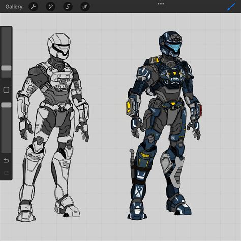 Spartan Armour Concept Art [wip] R Halo