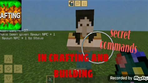 Secret Commands In Crafting And Building Crafting And Building N