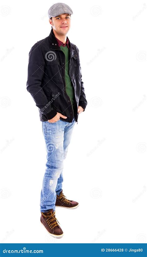Full Body Portrait Of A Young Man Stock Photo Image Of Male Fashion