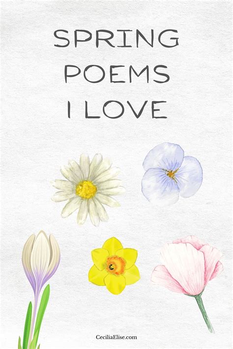 Famous Spring Poems The Worlds Best Spring Poetry
