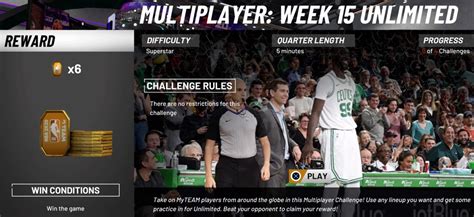 Nba 2k20 Myteam Week 15 Multiplayer Operation Sports